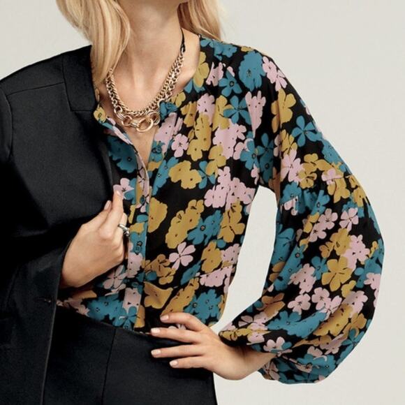 CAbi Tops - Cabi Floral Favorite Blouse Size Large